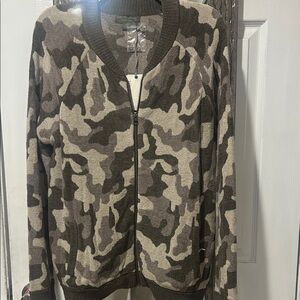 Barefoot Dreams Camouflage Cardigan